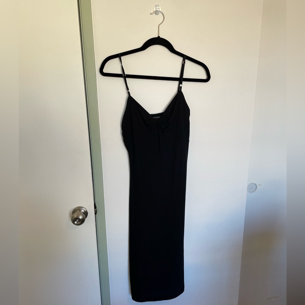 Banana Republic Little Black Slip Dress Size Small Y2K